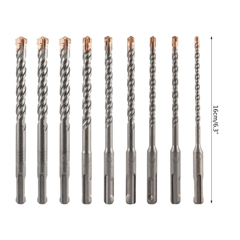 Burghiu profesional Unic SDS Plus Burghie cu ciocane Burghiu pentru beton, caramida, piatra, foraj, set de instrumente pentru zidarie de beton