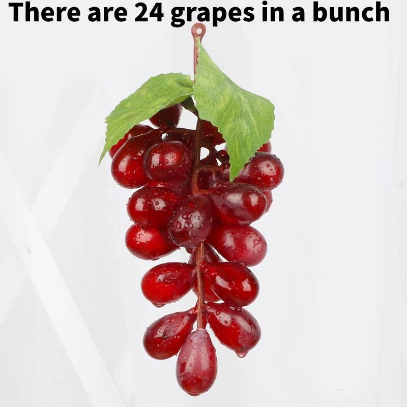 Grapes Simulation Fruit Plastic  Toy Vine Prop Photography Decoration Tools
