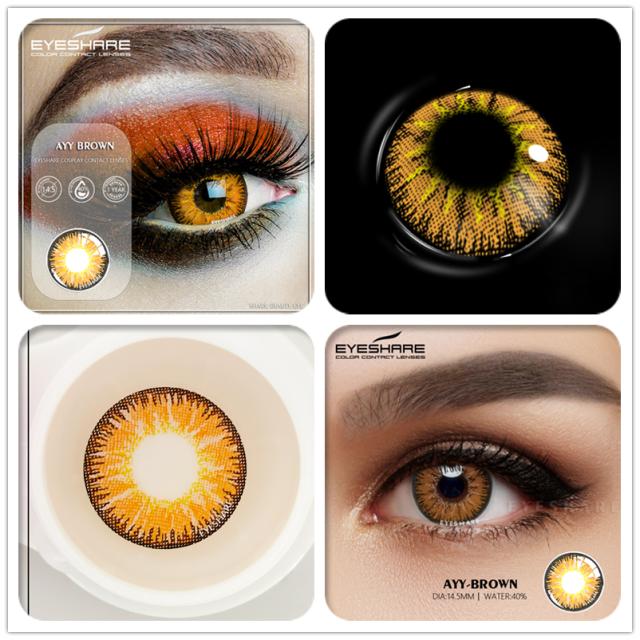 Eyeshare Cosplay Farbkontaktlinsen für Augen Ayy-Serie Kontakt-Make-up Sharingan Beauty Rote Kontaktlinsen Augenkosmetik Farblinsenaugen