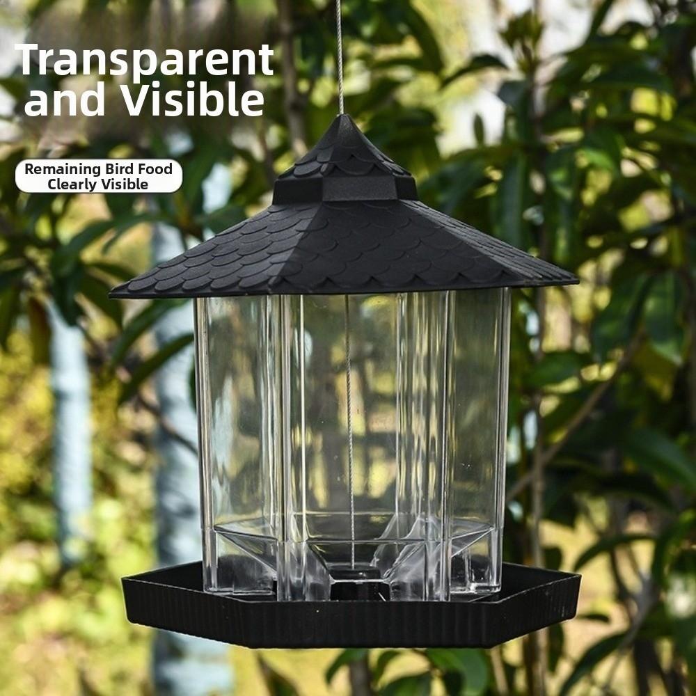 Plastik Vogel Futterstation Turmform Vogel Futtertablett Futterbehälter Außenbereich