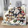 Cartoon Bungou Stray Dogs bedruckte Decken Picknickdecke Warme Flanelldecken Hausbettbezüge Decken für Betten Geburtstagsgeschenk