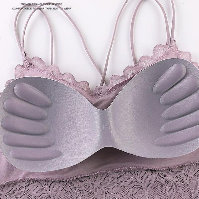 Sexy Bra Women's Lace Bralette Floral Lingerie Wireless Padded Seamless Bras
