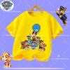 1-12 years old summer Polyester T-shirt for PAW Patrol children's short-sleeved casual top for girls and boys with cartoon print