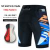 Mens Cycling Shorts With Gel Pad Breathable Stretch Fabric Road Mountain Bike Ride