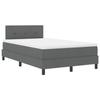 VidaXL Box Spring avec Matelas Gris Foncé 120x200 cm Tissu 3338679