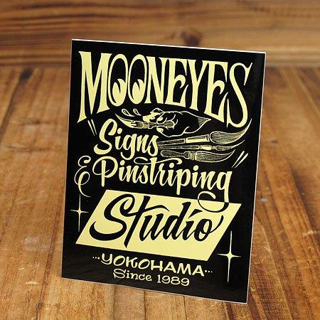 Наклейка Mooneyes MOONEYES S&P Studio Черный_SC-DM190BK-MON чёрный