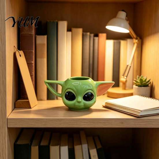 Cartoon Theme Kitchenware 3D Ceramic Water Cup, Cute Relief Coffee Mug, Creative Birthday Present for Kids Decorative Unique Desktop Decoration