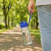 Outdoor Camping Water Bottle Sports Bottle with Flip Lid And Lanyard Portable Leak-proof PET Everyday Hydration Cup Lightweight Fitness Jug,