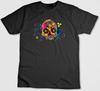 Colourful Skull Figure,Short Sleeve T Shirt Men / Woman H365
