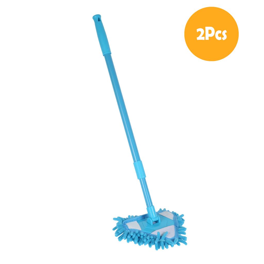 Triangular Cleaning Mop 180 Degree Rotatable Home Wall Ceiling Floor Cleaning Wash Tool Room Kitchen Clean Brush Bed Bottom