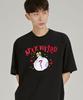 ASTRAL PROJECTION Stay Weird Round Neck 40-Count Double-Weave Cotton Short Sleeve T-Shirt_Black