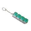 4-Keys Fidget Keyboard Toy Transparent Cap Keyboard Finger Clicker Keychain Decompression Button Sensory Toy