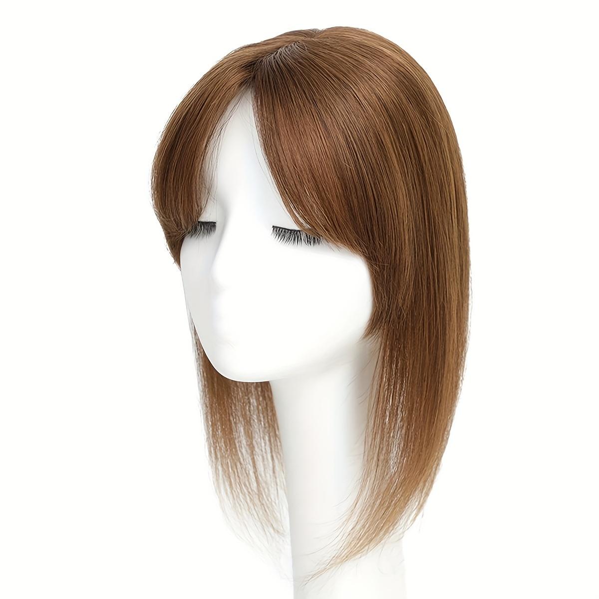 

Женский синтетический топпер для волос длиной 12–14 дюймов, прямые волосы, средняя часть, слегка волнистые, заколка с челкой, идеально подходит для всех типов волос 14inch