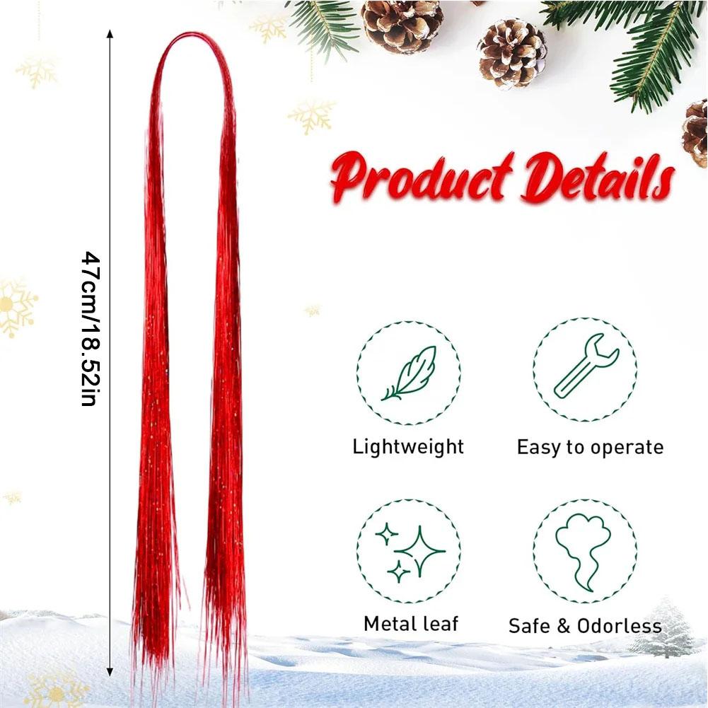 Weihnachtsbaumdekoration DIY-Set Laserschnitt Metalldraht Aluminiumfolie Quastenanhänger Festliche Atmosphäre 5000 Stück