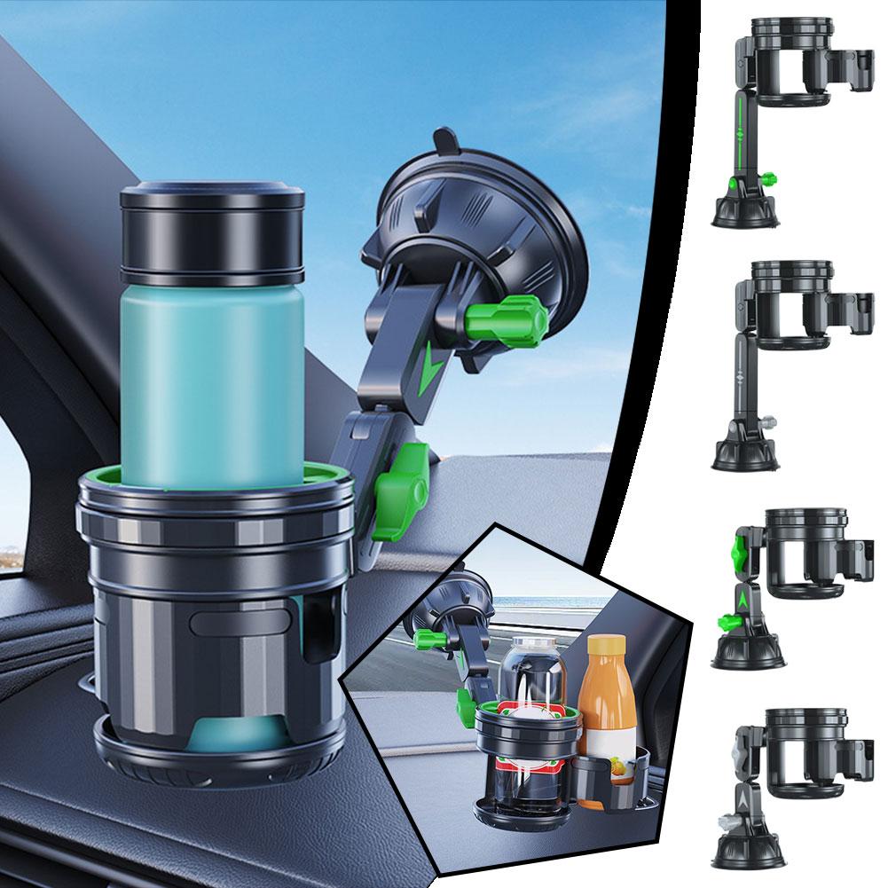Car Suction Up Cup Holder Adjustable Non-Slip Vacuum Recessed Accessories Cup Drink Stand Suction Cup Car Support Folding X0D8
