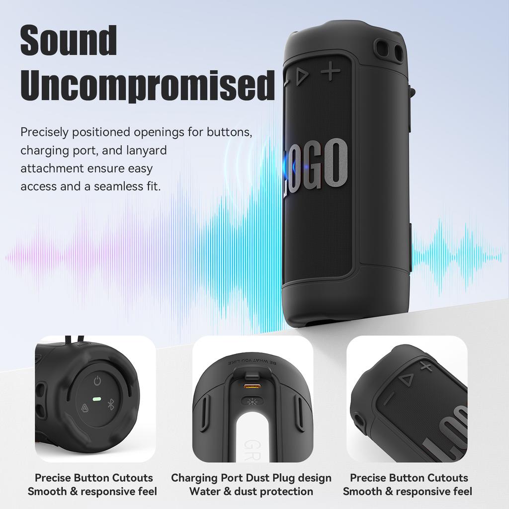 SIKAI Silicone Case for JBL Grip Case Cover for JBL Grip Bluetooth Speaker Protective Cover Sleeve Skin Shockproof Anti Scratch