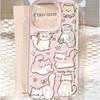 White Cartoon Cat Phone Case IPhone 16 Pro Max 14 15 16 Plus 13 14 12 11 Pro Max Transparent Shockproof Mobile Phone Case