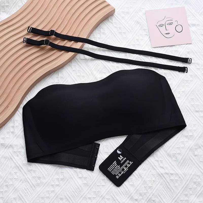 

Women s Non-Slip Strapless Seamless Bandeau Bra - Wire-Free and Lightweight M 34/75ABC