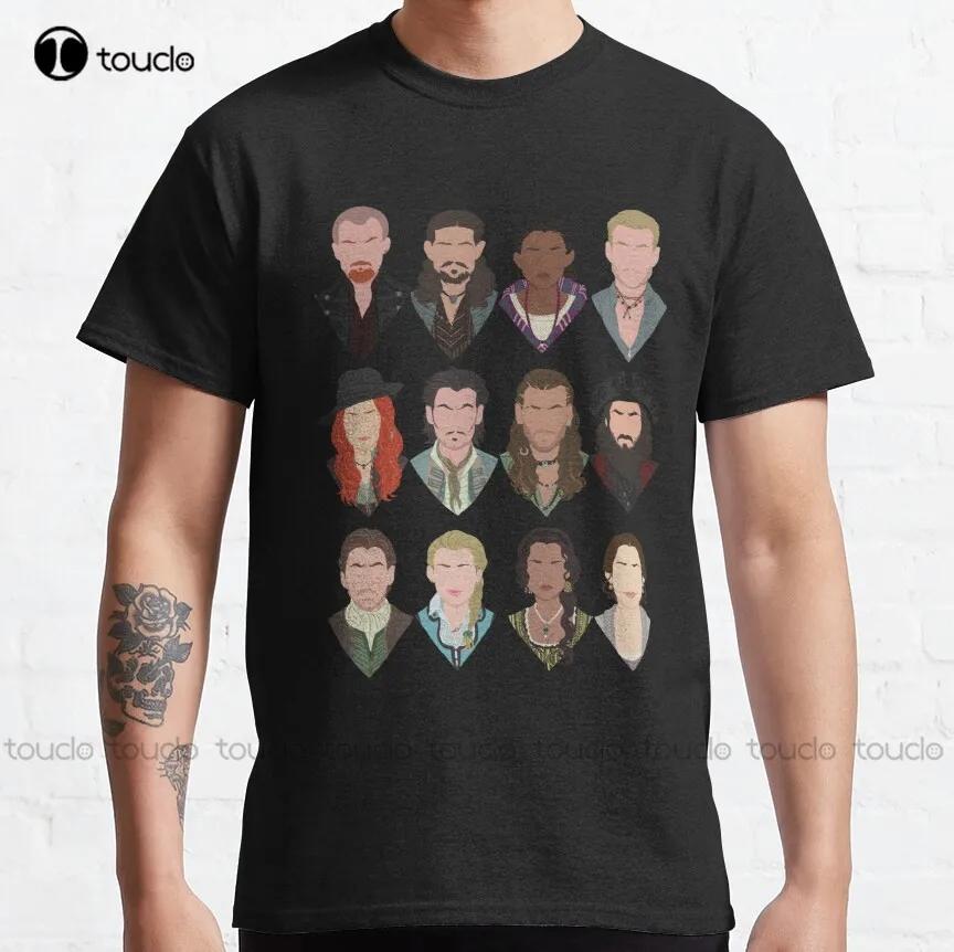 Black Sails Characters (Faceless) Classic TShirt Black Sails TshirtUnisex Tee T Shirts Digital PrintingBreathable Cotton Retro