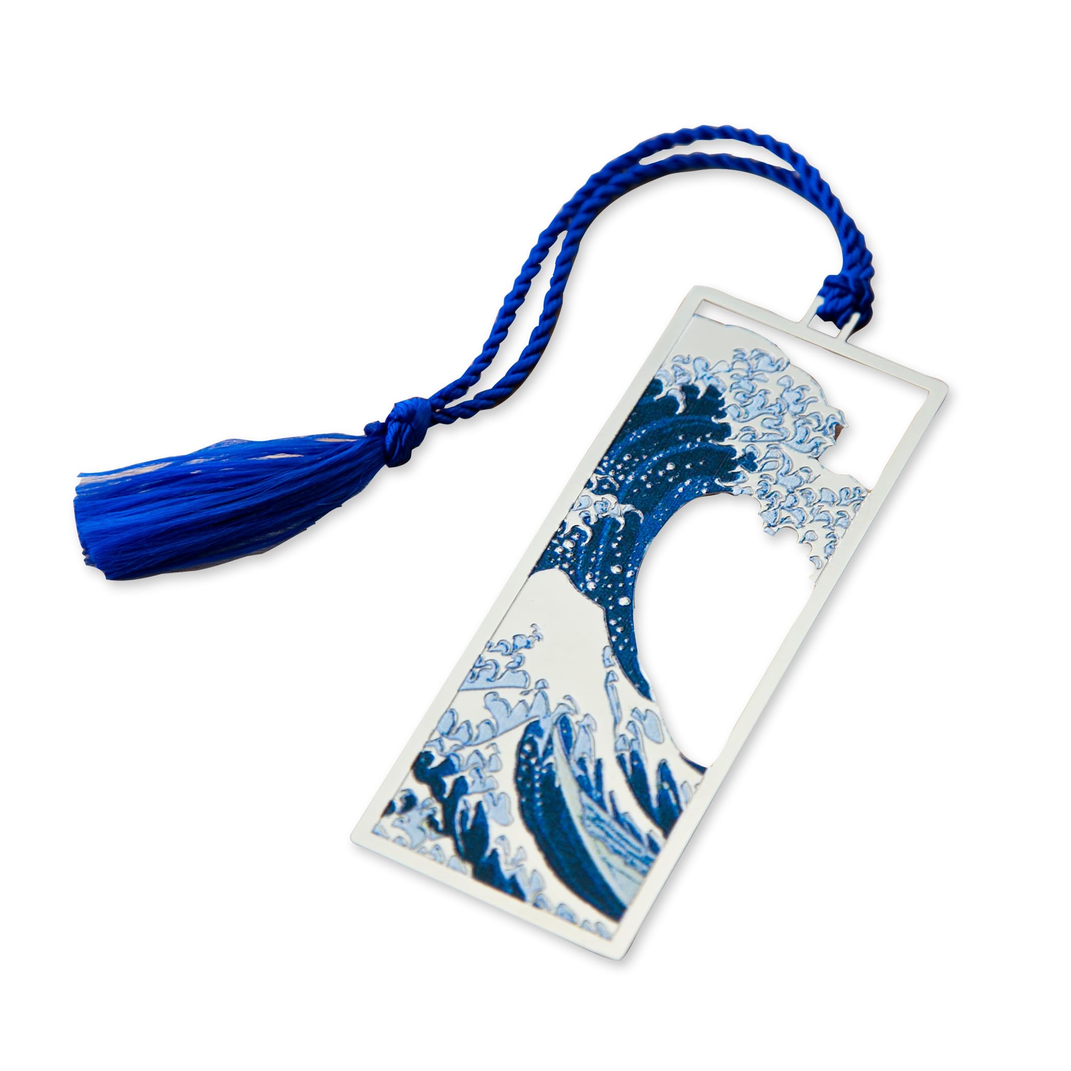 

Металлическая закладка Entropy Design Великий Хокусай Великая волна у Канагавы Сделана из небьющегося металла Всемирно известная японская Японский сувенир (Закладка -