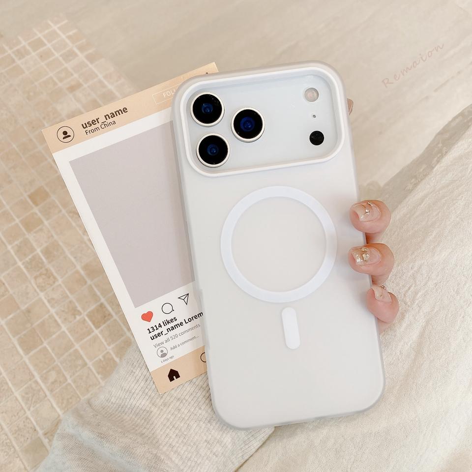 Custodia Magnetica per Telefono Color Caramella per For Iphone 16 1 14 Plus 13 12 11 17 Pro Max Air Carica Wireless Carina Copertura Protettiva Opaca
