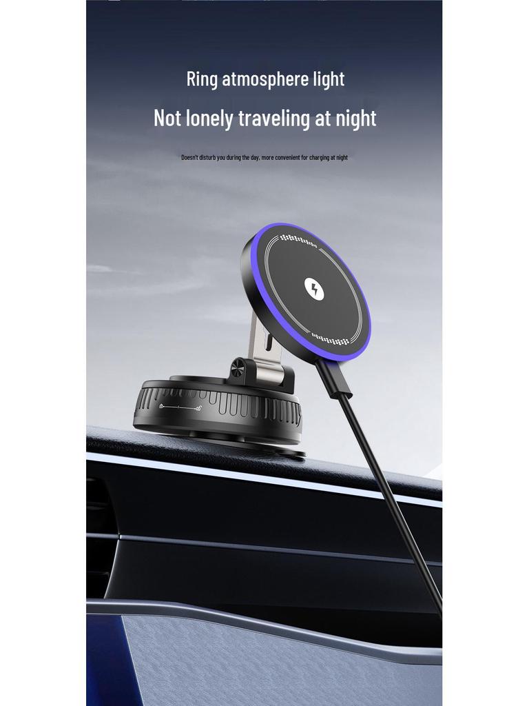 Rotatable Magnetic Car Phone Holder with Wireless Charging