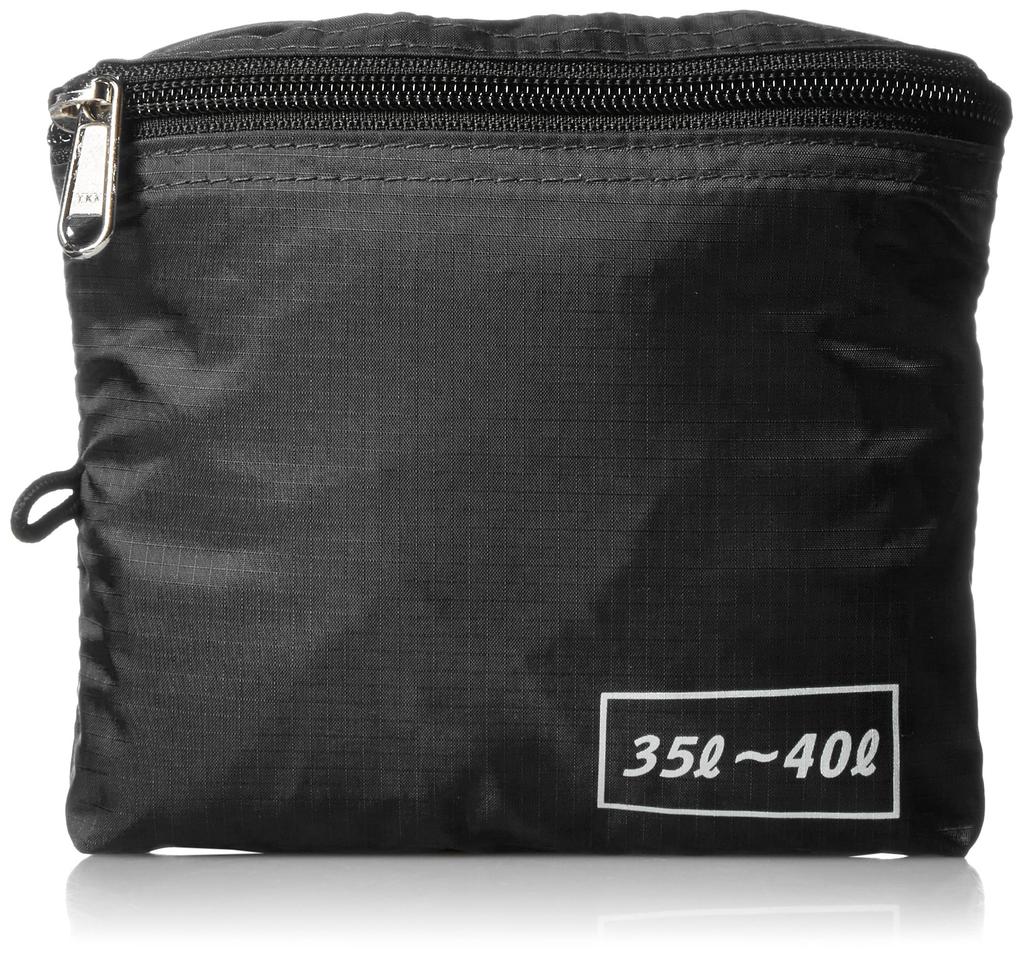 Solo Tourist Backpack Rain Teflon Sealing Compact Easy Attachment with Elastic Black Cover, Cover, Coated, Tape, Storage, Band,