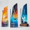 Customized Crystal Trophy, Color Printing Prize Sports Annual Meeting Awards Outstanding Employee Souvenir, Home Decoration, 1Pc
