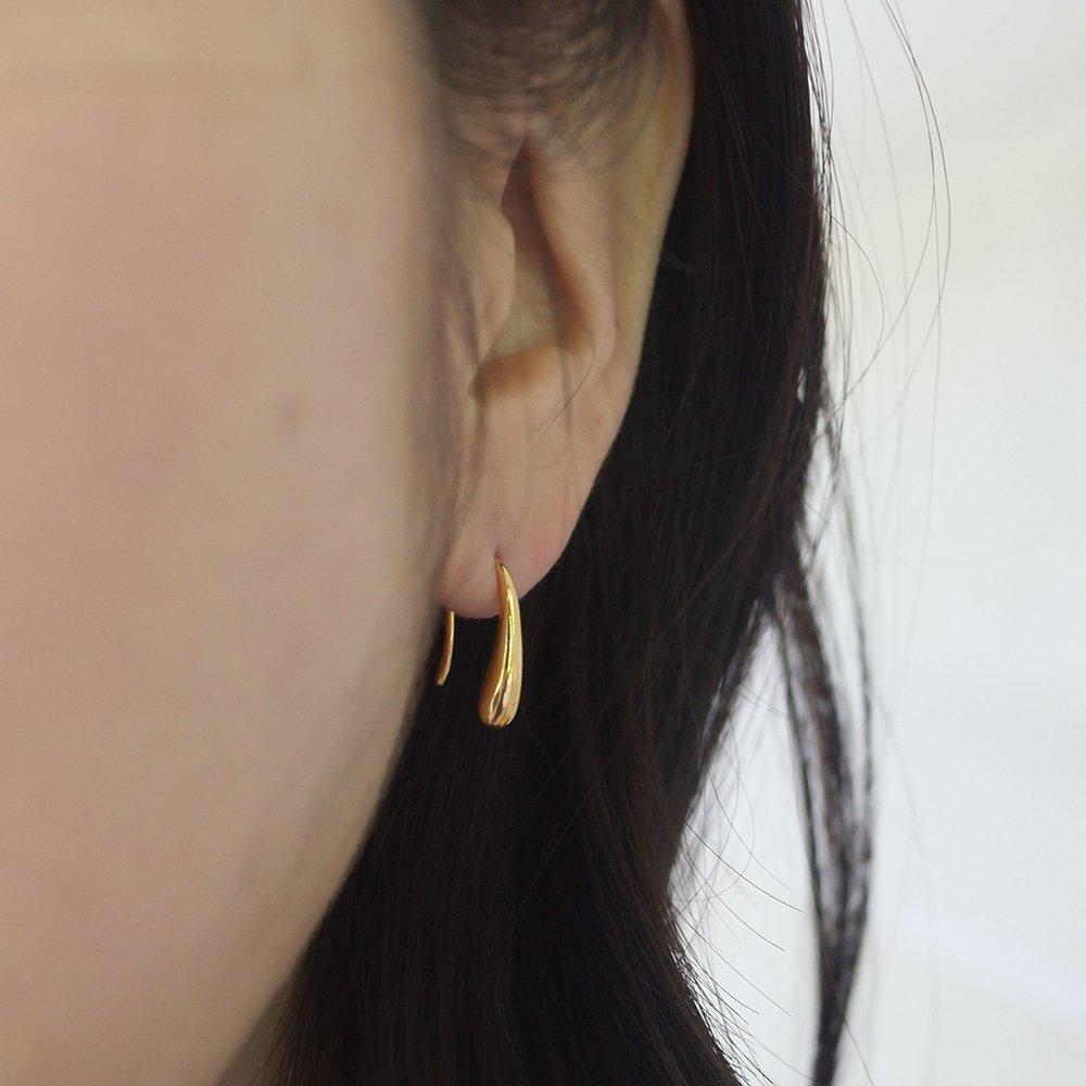 14K Gold-Filled Silver Meli Hoop Earrings