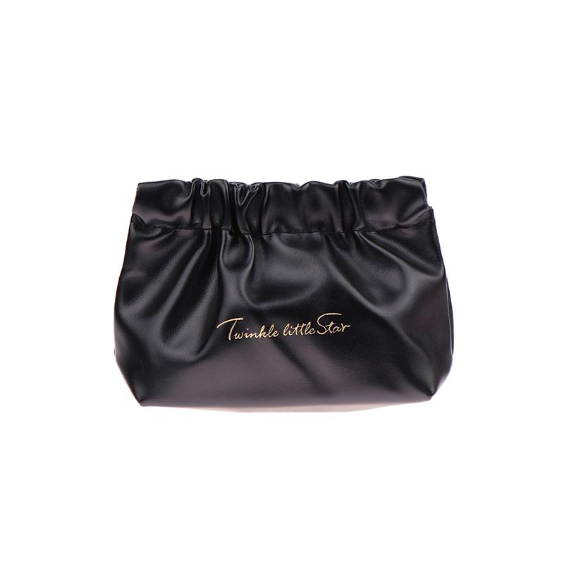 Ins Cosmetic Pouch Bag Lipstick Accessory Storage Bag Water-Proof Pu Earphone Wire Cable Organizer Bag Coin Card Jewelry Holder