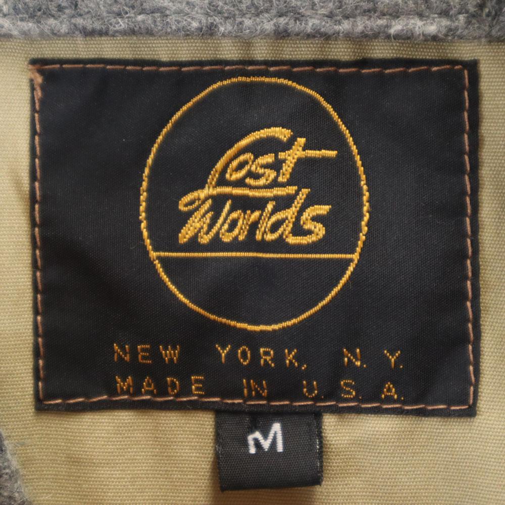 LOST WORLDS Made In USA Melton Jacket M Gray Men's Used