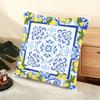 Lemon Tree Cushion Cover Soft Short Plush Pillow Cover Smooth Cozy Texture Aesthetic Cushion Case Home Decor