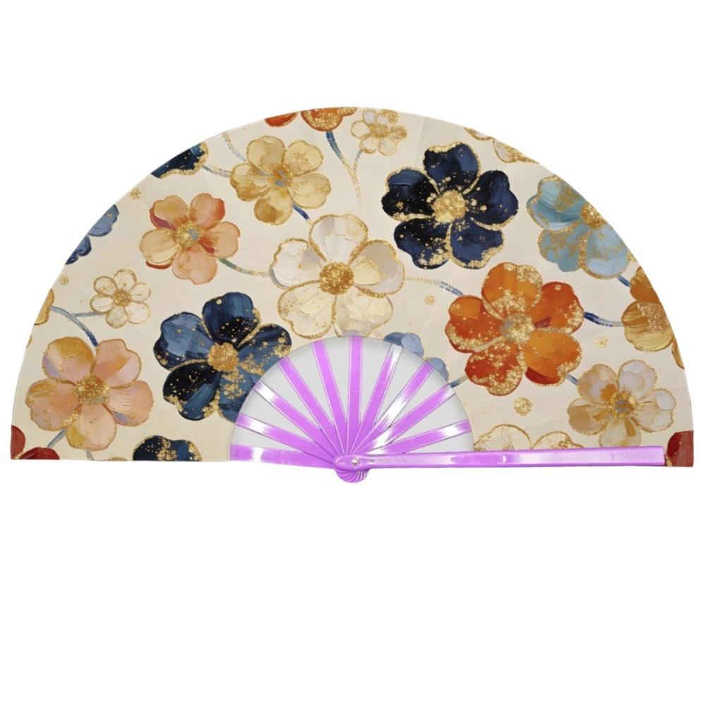 Handmade Portable Folding Fan Decorative Retro Handheld Fan Hanfu Accessories