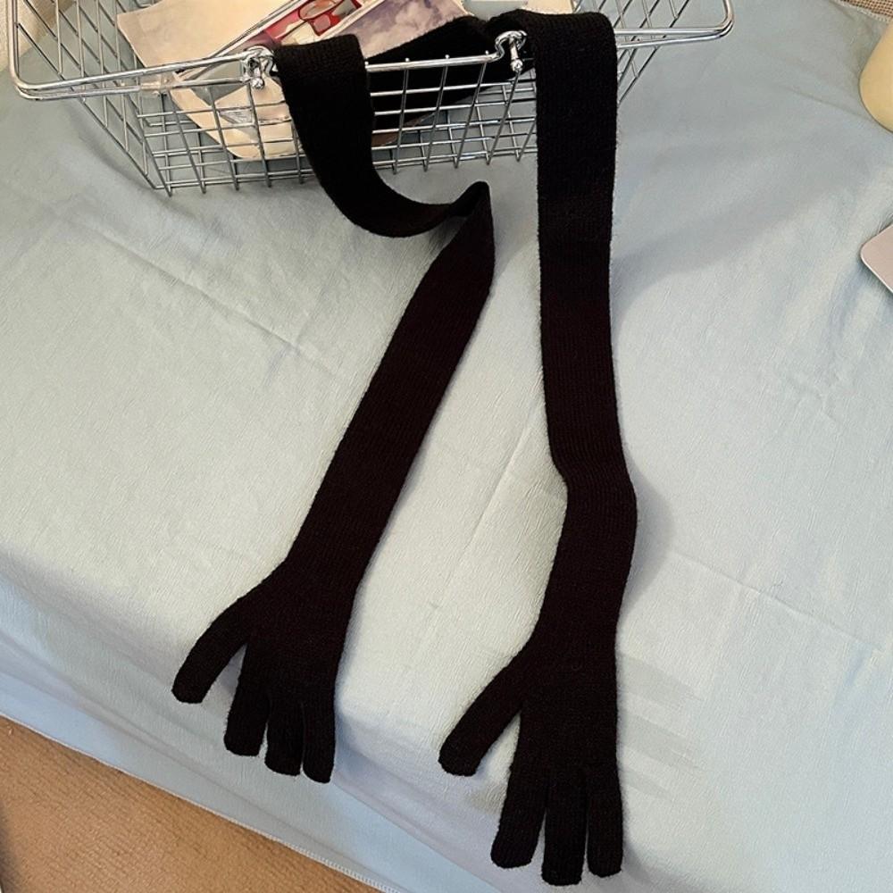 Acrylic Fibers Little Palm Scarf Lightweight Creative Belt Fashion Long and Thin Scarf  Unisex