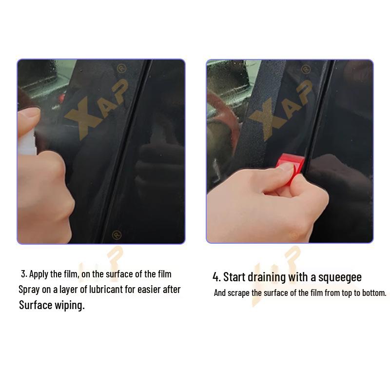 Cybertruck 2024+ TPU Transparent B-Pillar & Rearview Mirror Protective Film
