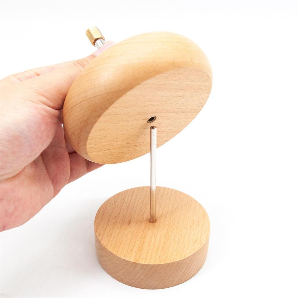 Wooden Bead Spinner String Seed Beads Quickly Beading Bowl Loader Kit DIY Jewelry Making for Craft Seed Beading Device