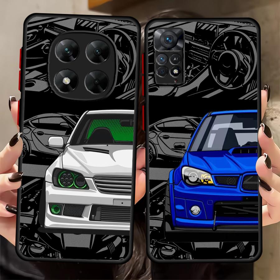 Soft Cover Phone Case for Xiaomi Redmi A5 9 10 A1 A2 K40 Pro Japan Sports Cars
