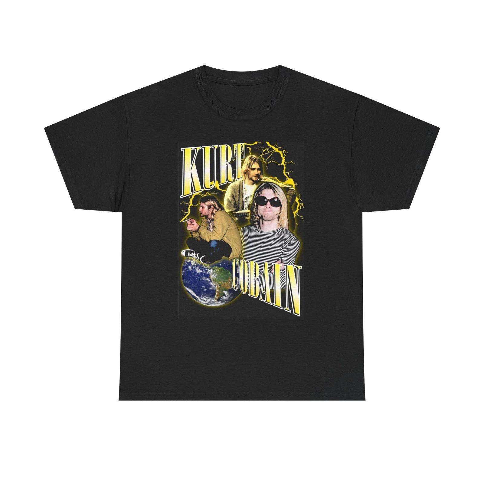 Men s and Women s T-shirts Kurt Cobain Nirvana Graphic XXL