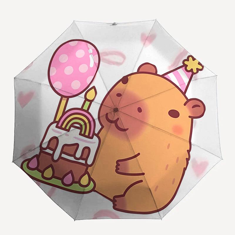 Birthday, Hamster Automatic Opening and Closing, 8 Rib Structure Portable Umbrella, Suitable for Men and Women In All Seasons  Perfect Gift