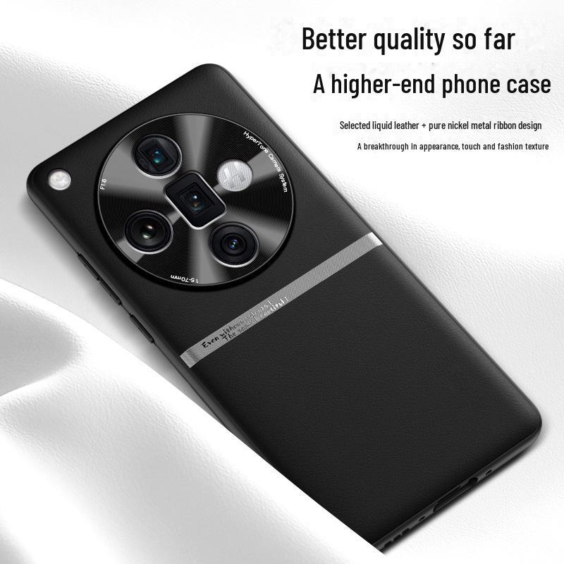 Liquid Leather Case for Oppo Find X7, Anti-fall and Anti-fouling Protective Cover.