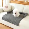Dog Bed Blanket Dog Mat Sofa Couch Cover Pet Pad with Neck Pillow Washable Calming Nest for Travel Home