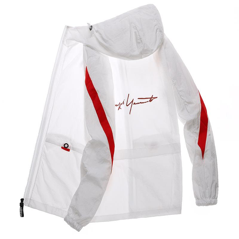 Ochranné oblečení proti slunci pánské letní nové ležérní velké velikosti s kapucí bunda ochranné oblečení proti slunci pánské oblečení na kůži trend