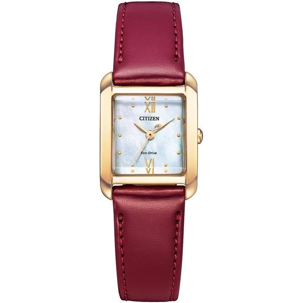 Citizen EW5593-64D ( Sledujte L CITIZEN L Square Collection (Čtvercová kolekce) Eco-Drive s výměnou pásku)