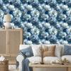 Ink Blue and Turquoise Wallpaper for Living Room and Bedroom 50x1000