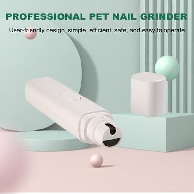 Pet Nail Grinder for Cats and Dogs Professional 50dB  USB Fast Charging 3 Hours Working Time