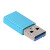 Adapter Konwerter Typu C Gniazdo na Wtyk USB 3.0 USB Szybkie Ładowanie Akcesoria Komputerowe(niebieski )