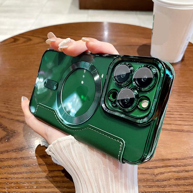 Funda de teléfono con tapa magnética de cuero para móvil, funda con ranura para tarjeta a prueba de golpes, con carga inalámbrica, para Iphone 14pro Max 13 12 11 Pro Max 14 Plus