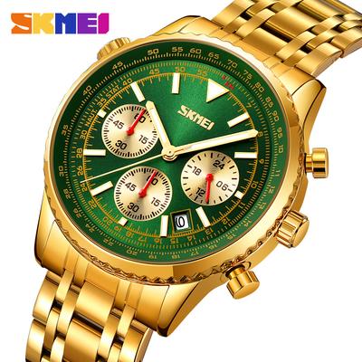 Mens Watch Waterproof Luminous Wrist Watch Quartz Stainless Steel Watch for Men Gift Male Watches Chronograph