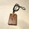 Men's Thunder Mark Jujube Wood Prayer Beads Bracelet with Wind Fire Wheel Pendant
