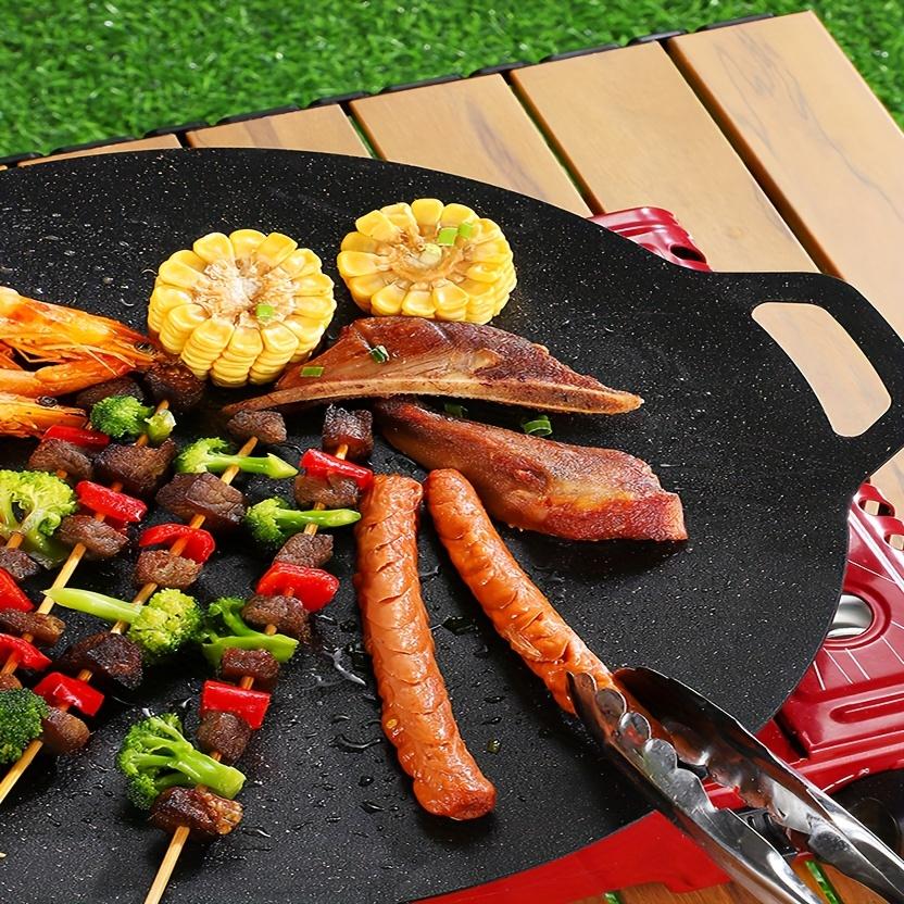 Grill Pan Barbecue Pan Pork Belly Non-stick Cooker Maifan Stone Induction Cooker Gas Barbecue Tray Roast Plate
